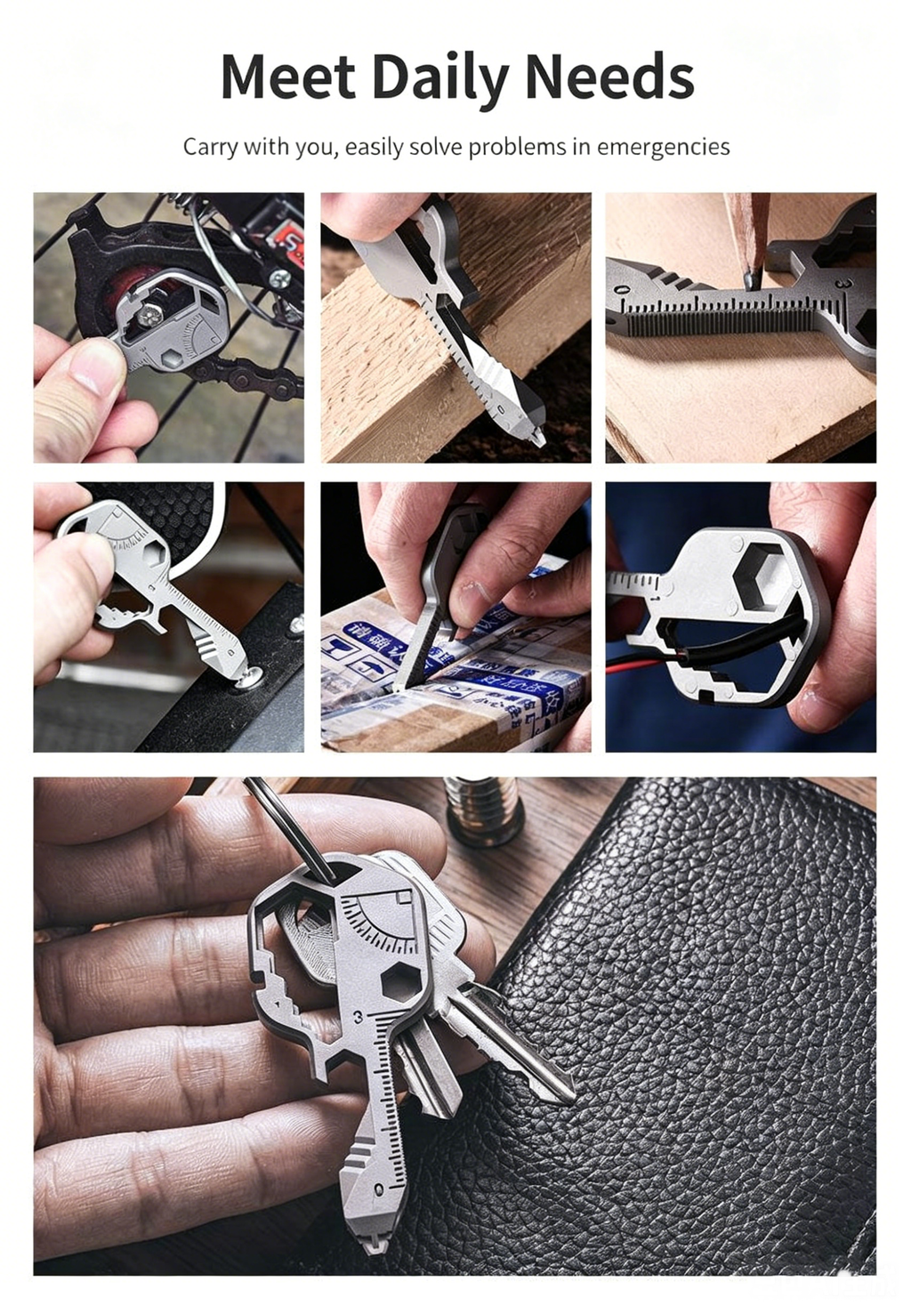24-in-1 Key Shaped Multi-Tool